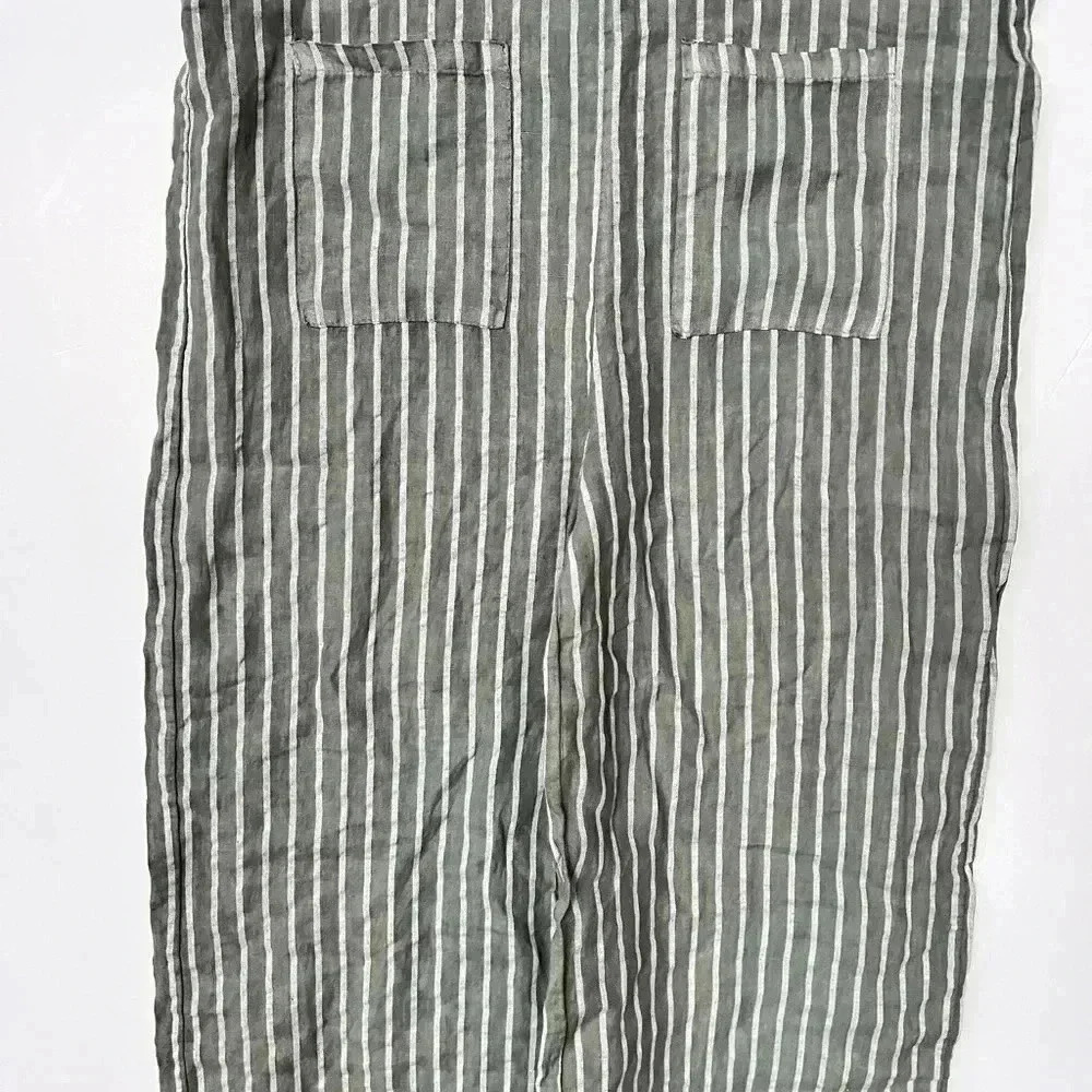 Tempo Paris 100% Italian Linen Romper Jumpsuit - Picture 3 of 8
